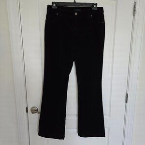 Lands’ End Women's Black Corduroy Bootcut Pants Size 12